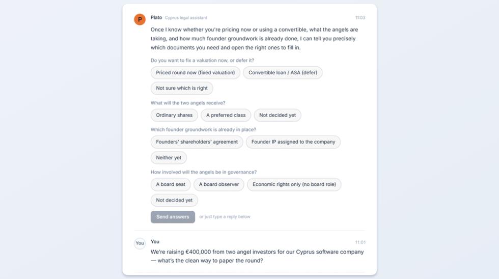 5580232326231472 Screenshot 1 - The AI agent - scoping questions